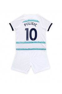 Fotbalové Dres Chelsea Christian Pulisic #10 Dětské Venkovní Oblečení 2022-23 Krátký Rukáv (+ trenýrky)